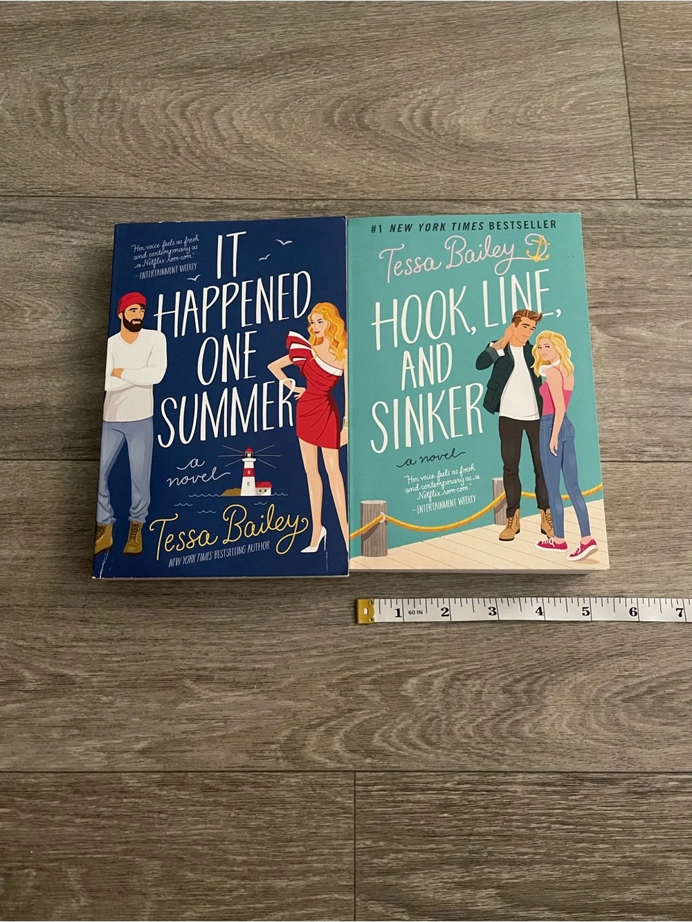 It happened one summer and Hook, line, and sinker by Tessa Bailey